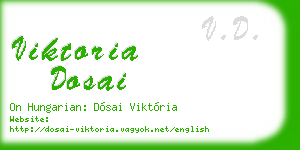 viktoria dosai business card