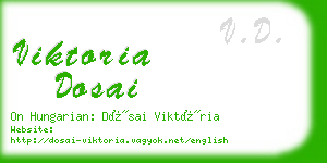 viktoria dosai business card